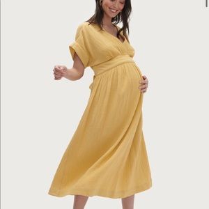 Like NEW Hatch Carolina Maternity Pregnancy Dress Yellow Buttercup size 0